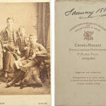 Unknown portrait of four boys, assumed to be Robert, Norman, Archibald & Francis Dickson, dated January 1885, by Crowe & Rodgers, Stirling, from mystery albumHow Can We How Can We photos