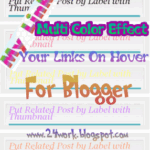 Multi-Color Effect For The Links On Hover For Blogger / Blogspot
